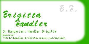 brigitta handler business card